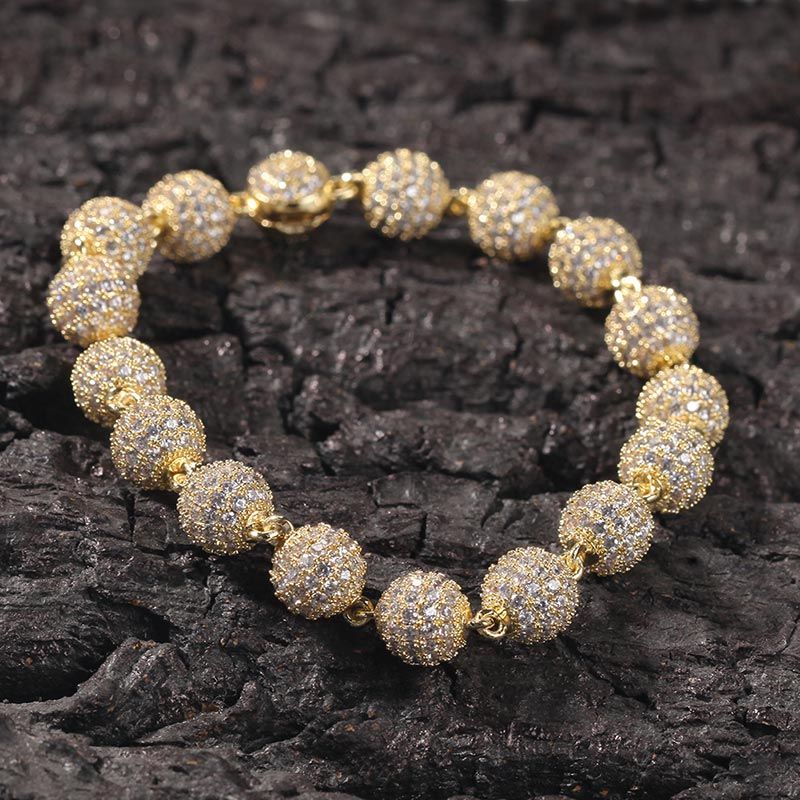  Iced Beads Bracelet in Gold