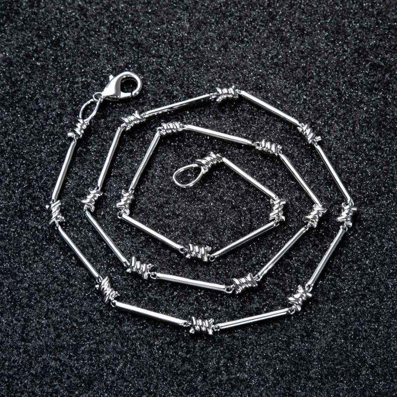 Helloice Thorns Barb Wire Necklace